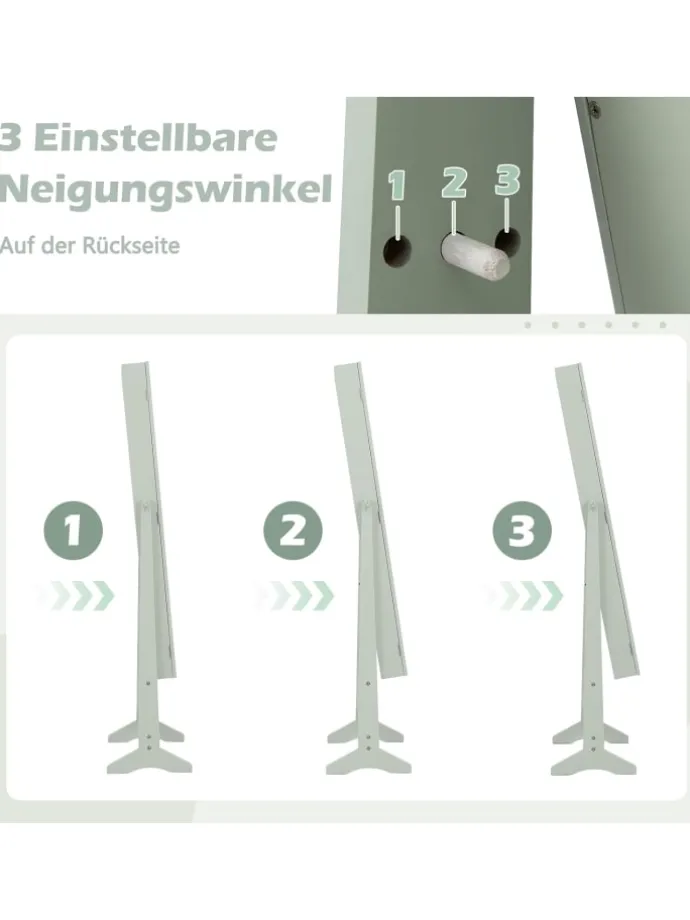 Schmuckschrank in Grün