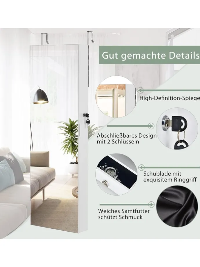 Schmuckschrank in Weiß