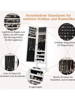 Schmuckschrank in Weiß