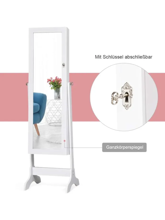 Schmuckschrank in Weiß