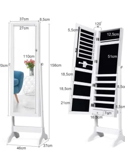 Schmuckschrank in Weiß