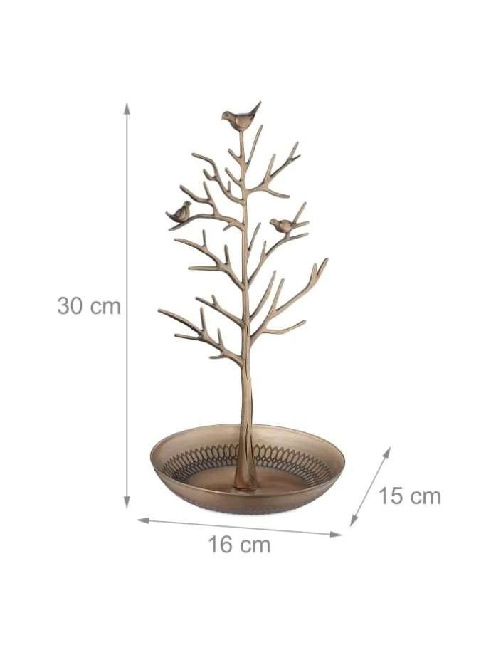Schmuckständer "Baum" in Gold