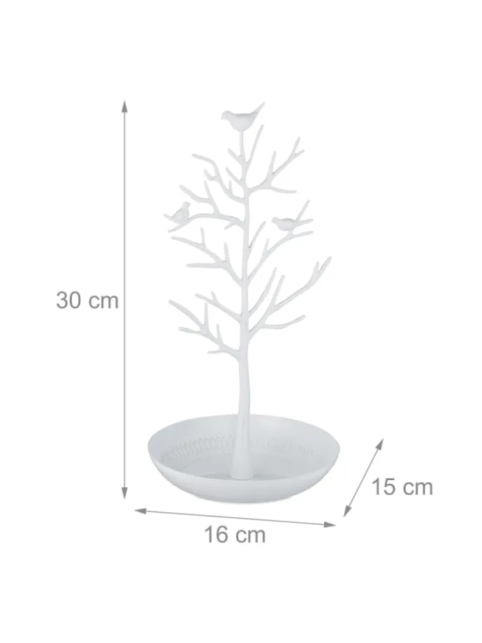 Schmuckständer "Baum" in Weiß
