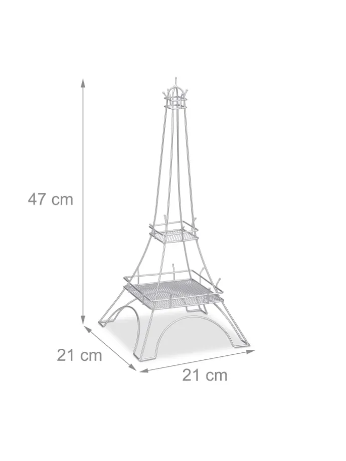 Schmuckständer "Eiffelturm" in Silber - (H)47 cm