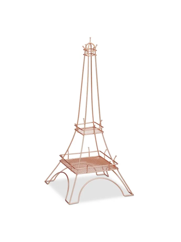 Schmuckständer "Eiffelturm" in Roségold - (H)47 cm