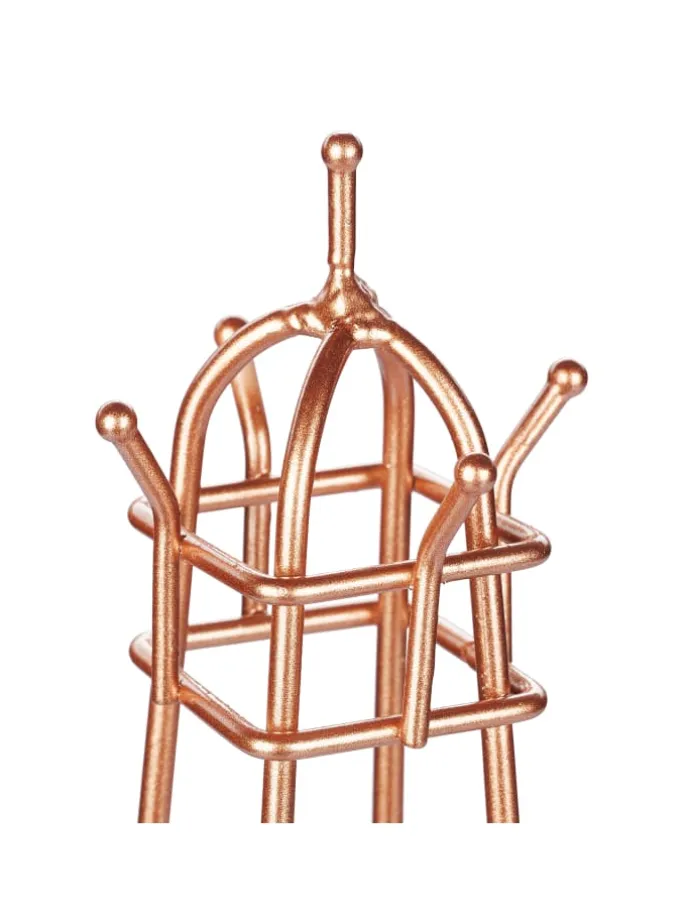 Schmuckständer "Eiffelturm" in Roségold - (H)47 cm