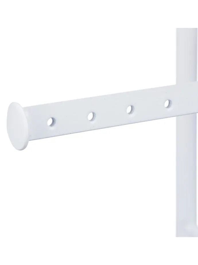 Schmuckständer "Höhenverstellbar" in Weiß - (B)28 x (H)42-61,5 x (T)10,5 cm