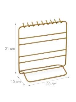 Schmuckständer in Gold - (B)20x (H)21 x (T)10 cm