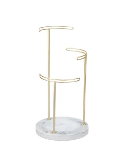 Schmuckständer in Gold/ Grau - (H)35 x Ø 18 cm