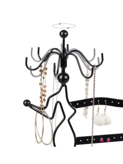 Schmuckständer in Schwarz - (B)35 x (H)33 x (T)13 cm