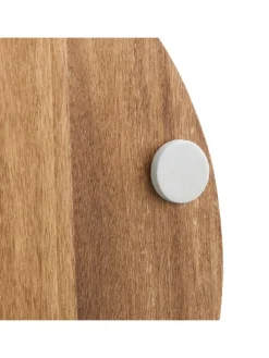 Schmuckständer in Weiß/ Braun - (B)24 x (H)43 x (T)18 cm