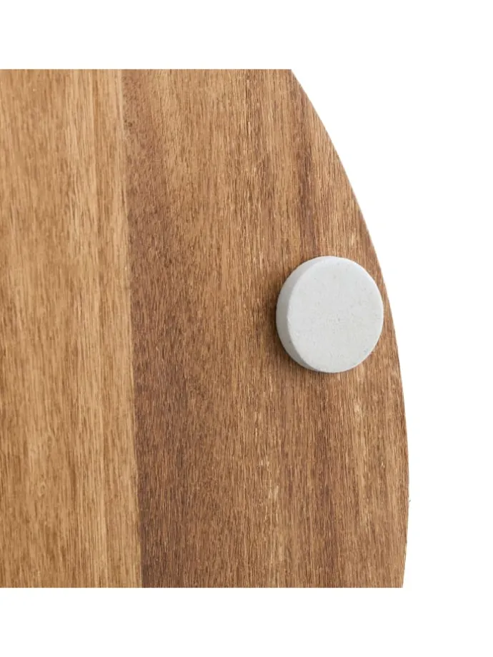 Schmuckständer in Weiß/ Braun - (B)24 x (H)43 x (T)18 cm