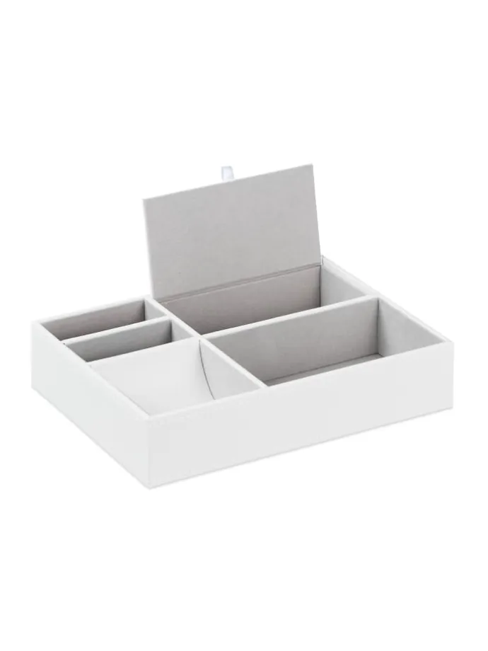 Schmucktablett in Weiß - (B)25,5 x (H)5 x (T)18,5 cm