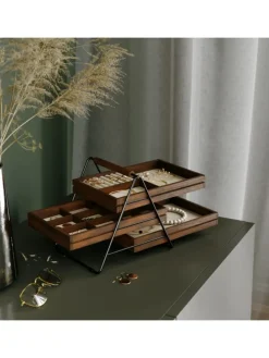 Schmucktablett Terrace 25 x 18 x 20cm in schwarz