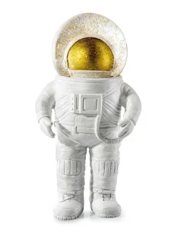 Schneekugel ''The Astronaut'' in Weiß - (B)9 x (H)18 x (T)8 cm