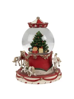 Schneekugel "Weihnachtsbaum" in Bunt - (H)19 x Ø 14 cm