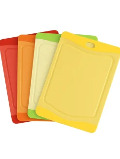 Schneidebrett 20x14 cm Set 4-teilig in Bunt