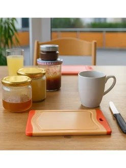 Schneidebrett 20x14 cm Set 4-teilig in Bunt