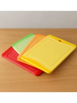 Schneidebrett 20x14 cm Set 4-teilig in Bunt