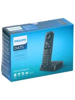 Schnurloses Telefon "D4751B/01" in Schwarz