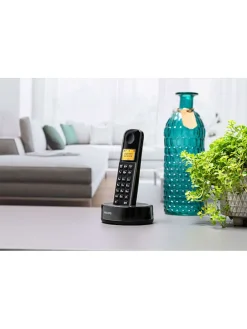 Schnurloses Telefon "D1651B/01" in Schwarz