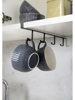 Schrankeinsatz in Schwarz - (H)7 x (T)33 cm