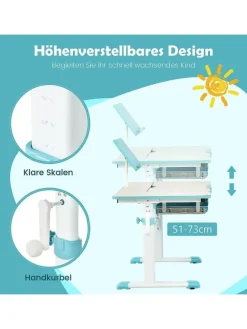 Schreibtisch für 3-12 Jahre in Blau