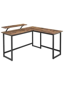 Schreibtisch in Braun/ Schwarz - (H)76 cm