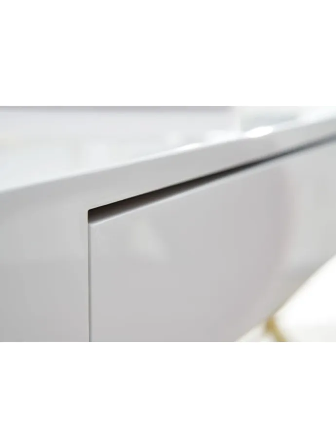 Schreibtisch in Weiß / MDF / 118x57x76