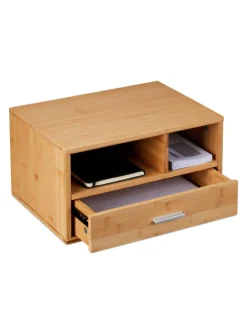 Schreibtisch Organizer in Natur - (B)40 x (H)22 x (T)31 cm