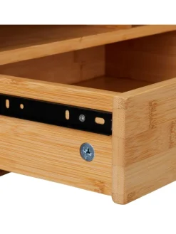 Schreibtisch Organizer in Natur - (B)40 x (H)22 x (T)31 cm