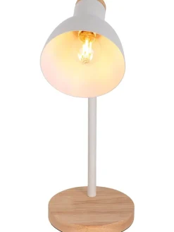 Schreibtischleuchte in Weiß - (H)36,5 x Ø 14 cm