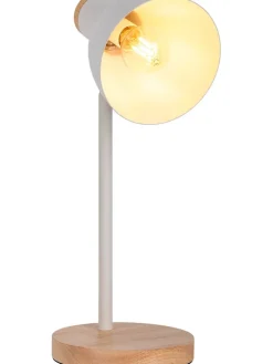 Schreibtischleuchte in Weiß - (H)36,5 x Ø 14 cm