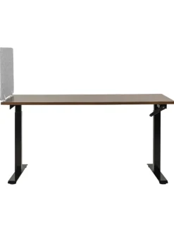 Schreibtischtrennwand SPLIT in Grau - (W) 80 x (H) 50 x (L) 1 cm