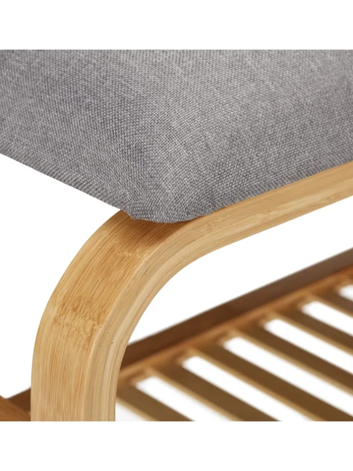 Schuhbank 3 Paar in Natur - (B)69 x (H)46 x (T)30 cm