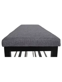 Schuhbank in Dunkelgrau - (B)100 x (H)50 x (T)34 cm