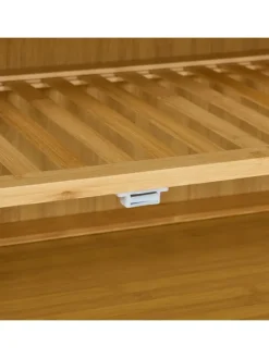 Schuhbank in Natur - (B)90 x (H)45 x (T)37 cm