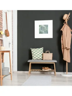 Schuhbank in Natur/Grau