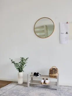 Schuhregal in Weiß - (B)73 x (H)33 x (T)32 cm