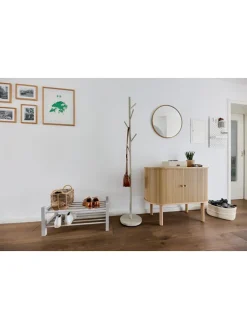 Schuhregal in Weiß - (B)73 x (H)33 x (T)32 cm