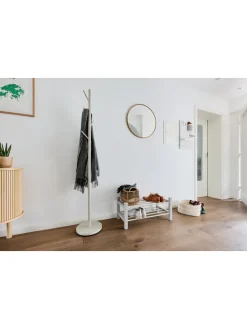 Schuhregal in Weiß - (B)73 x (H)33 x (T)32 cm