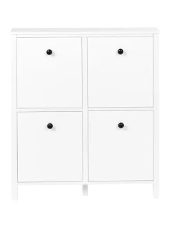 Schuhschrank GIBSON in Weiß - (W) 80 x (H) 90 x (L) 20 cm