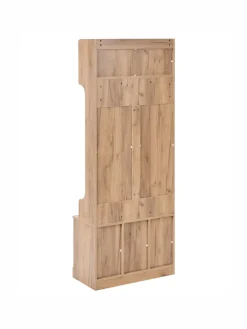 Schuhschrank GINDAGAI in Braun - (W) 70 x (H) 180 x (L) 35 cm