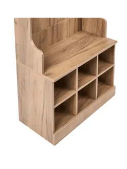 Schuhschrank GINDAGAI in Braun - (W) 70 x (H) 180 x (L) 35 cm