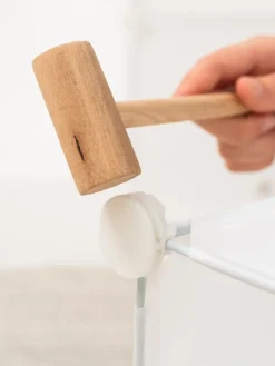 Schuhschrank in Grau - (B)84 x (H)128 x (T)32 cm