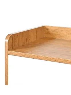 Schuhschrank in Natürlich mit verstellbaren Einlegeböden H99 B90 T35 cm