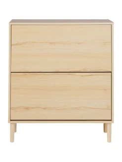 Schuhschrank NORRIS in Braun - (W) 80 x (H) 90 x (L) 24 cm