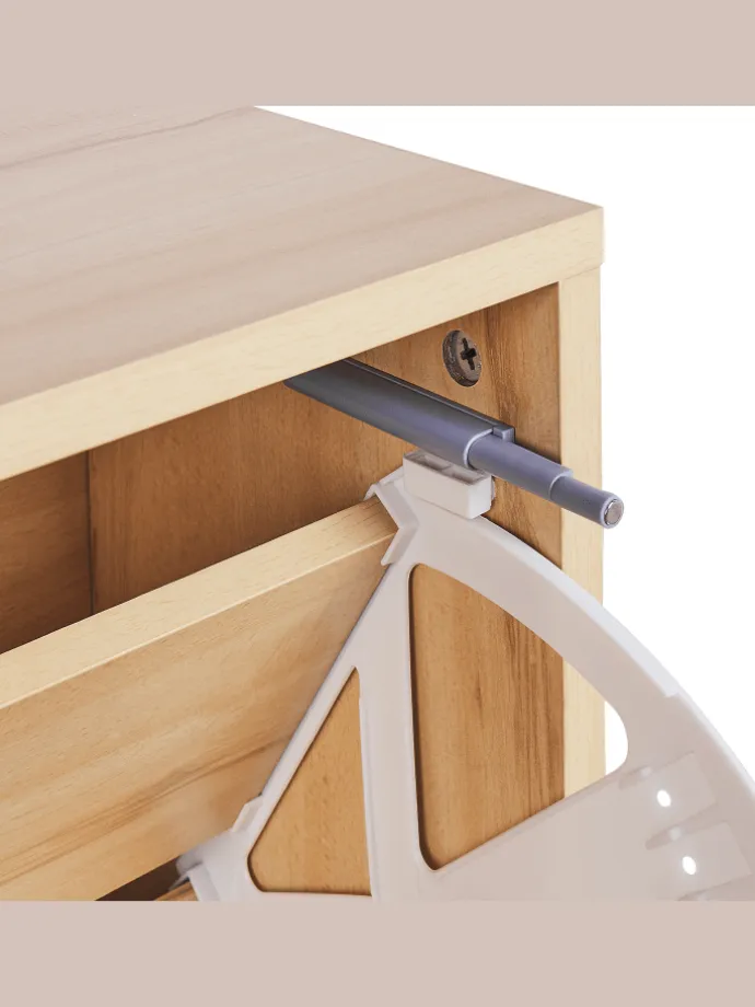 Schuhschrank NORRIS in Braun - (W) 80 x (H) 90 x (L) 24 cm