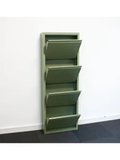 Schuhschrank Pisa 6 Grün 150 x 16 cm