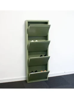 Schuhschrank Pisa 6 Grün 150 x 16 cm